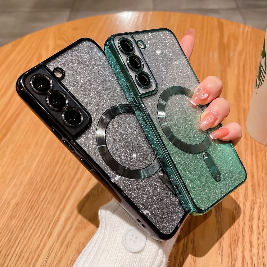 Phone Magnetic Glitter Case