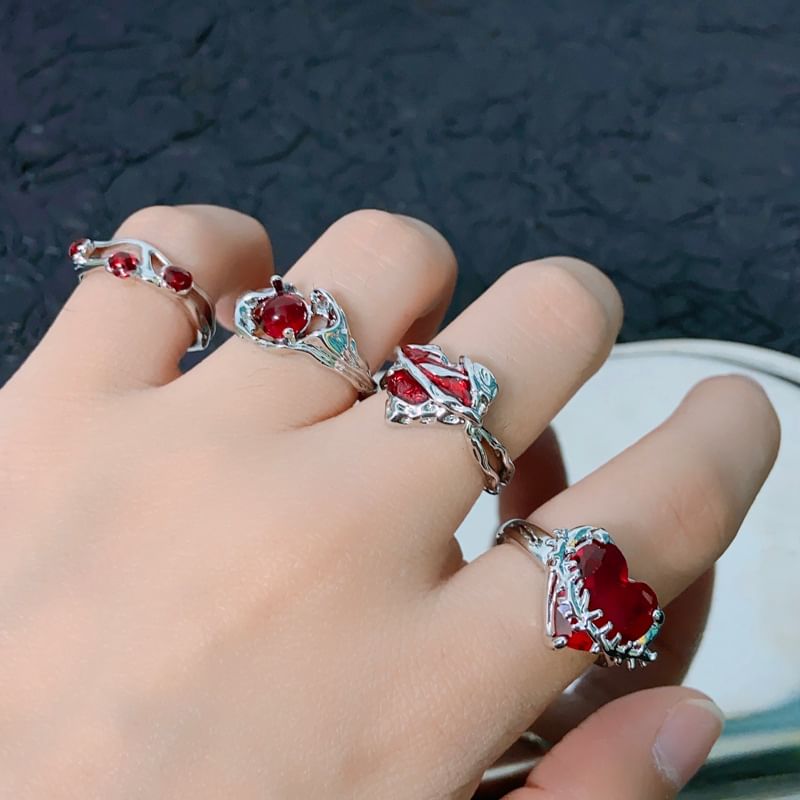 Open Gemstone Irregular Ring