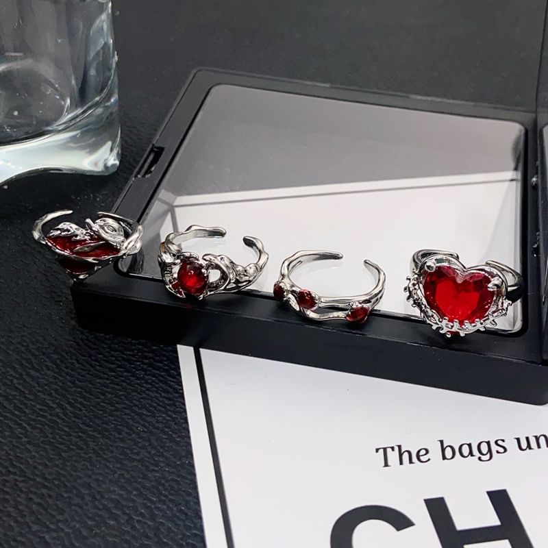 Open Gemstone Irregular Ring