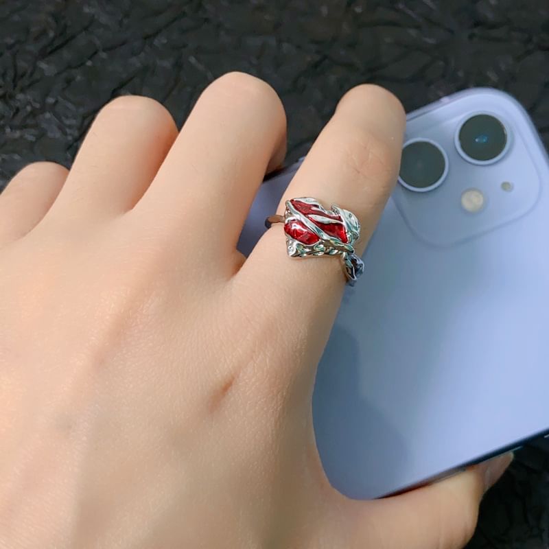 Open Gemstone Irregular Ring