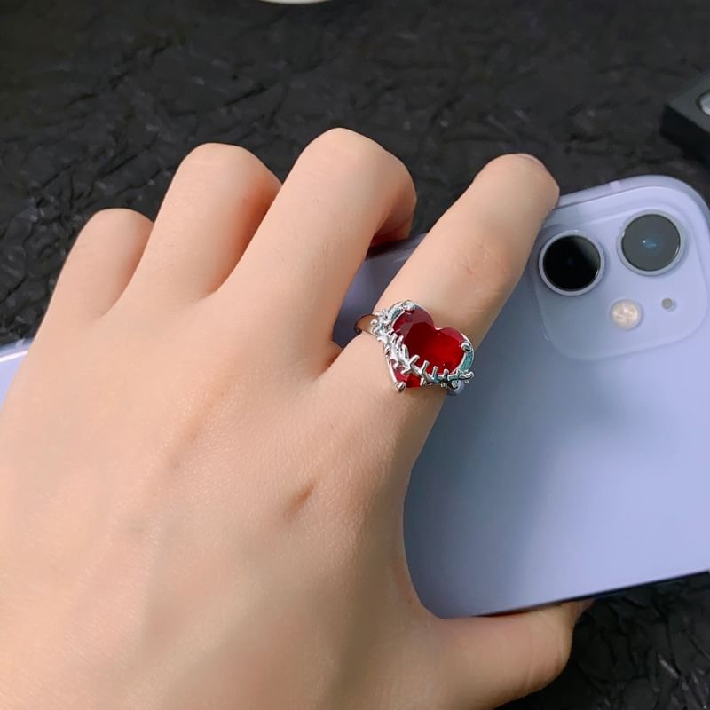 Open Gemstone Irregular Ring