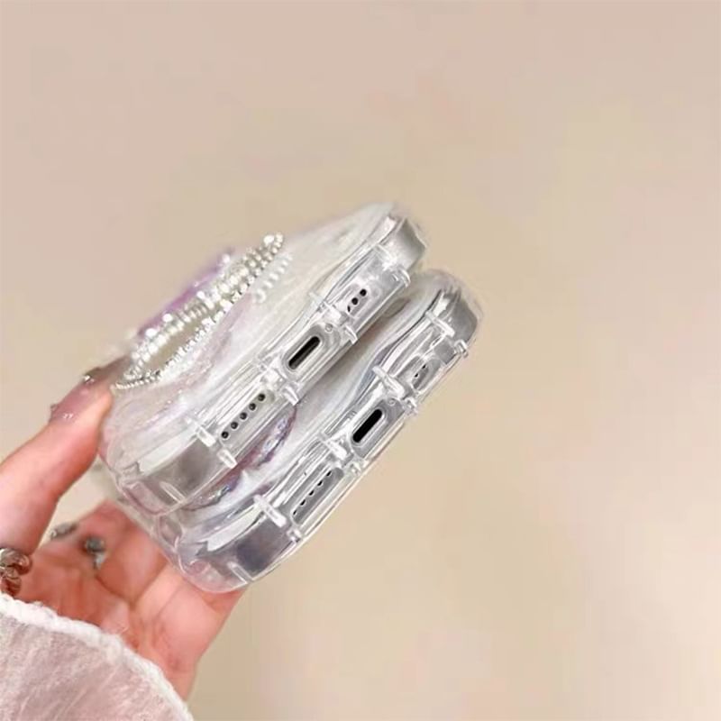 Heart Phone Butterfly Mirrored Case