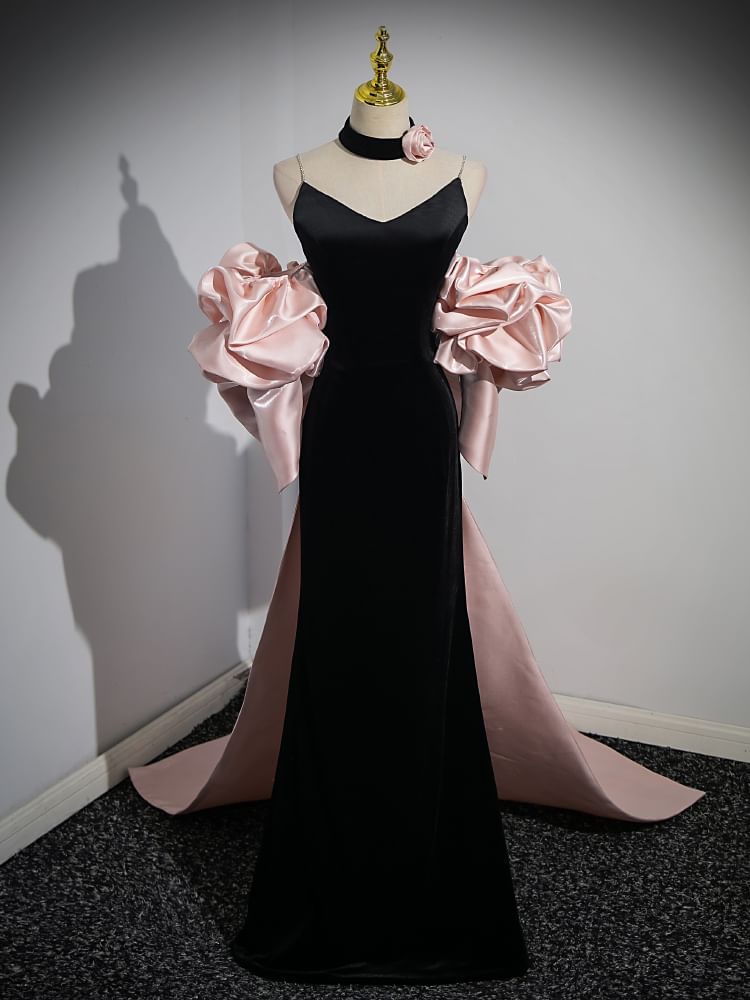 Evening Gown Sheath Halter Back Bow Neck