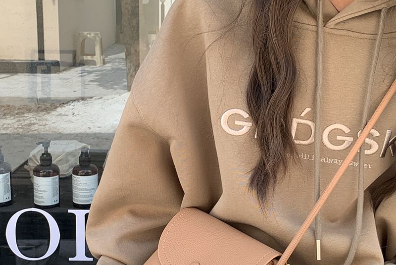 Plain Crossbody Faux Bag Leather Flap