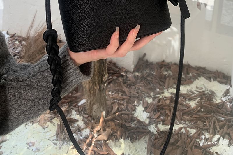 Plain Crossbody Faux Bag Leather Flap