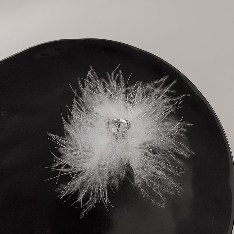 Alloy Feather Open Ring
