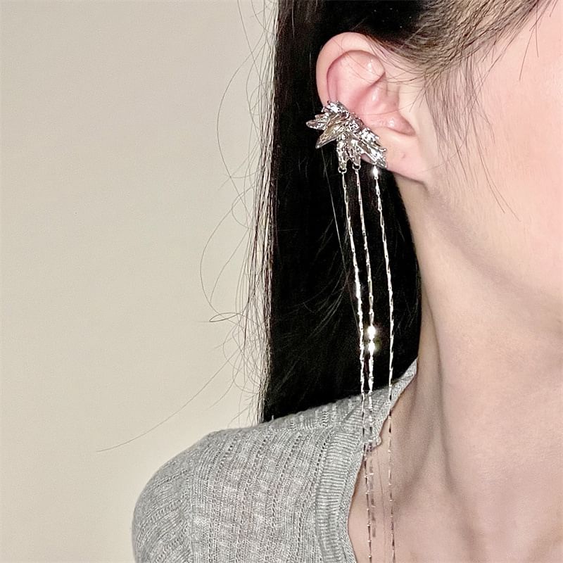 Butterfly Alloy Threader Earring Cuff
