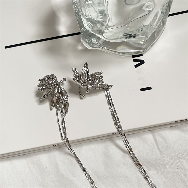 Butterfly Alloy Threader Earring Cuff