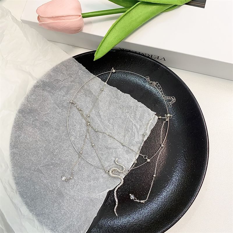 Snake Alloy Choker Layered