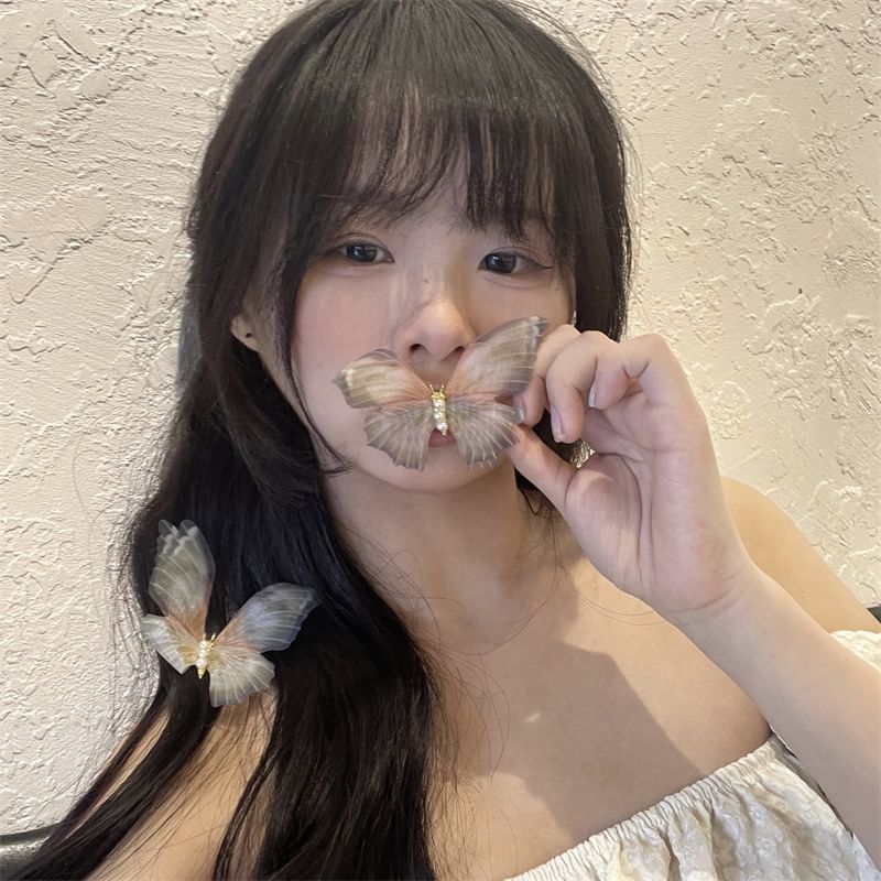 Hair Acrylic Clip Butterfly