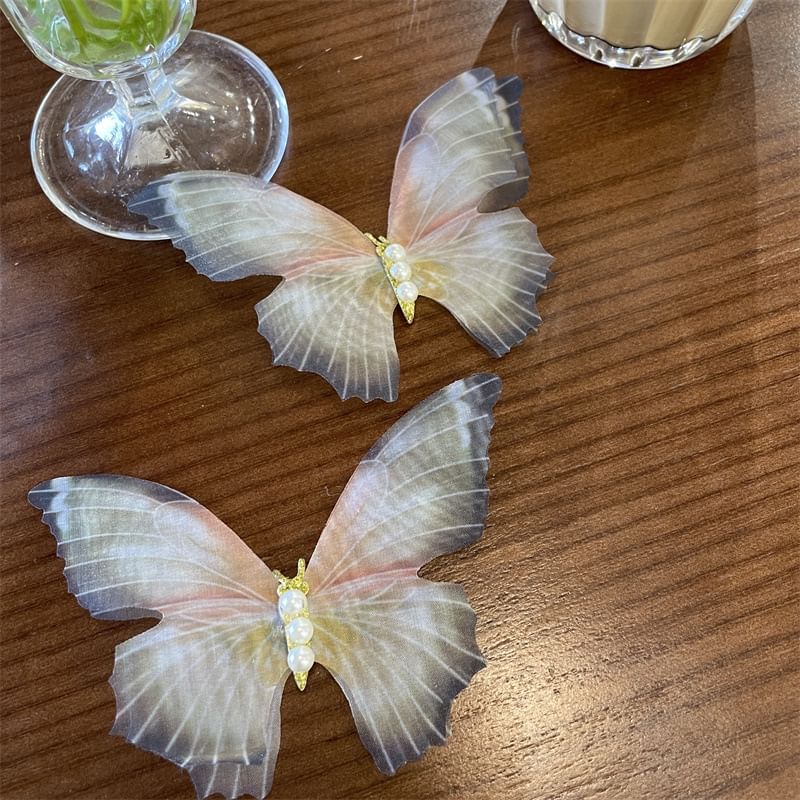 Hair Acrylic Clip Butterfly