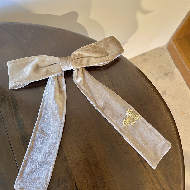Velvet Bow Hair Clip