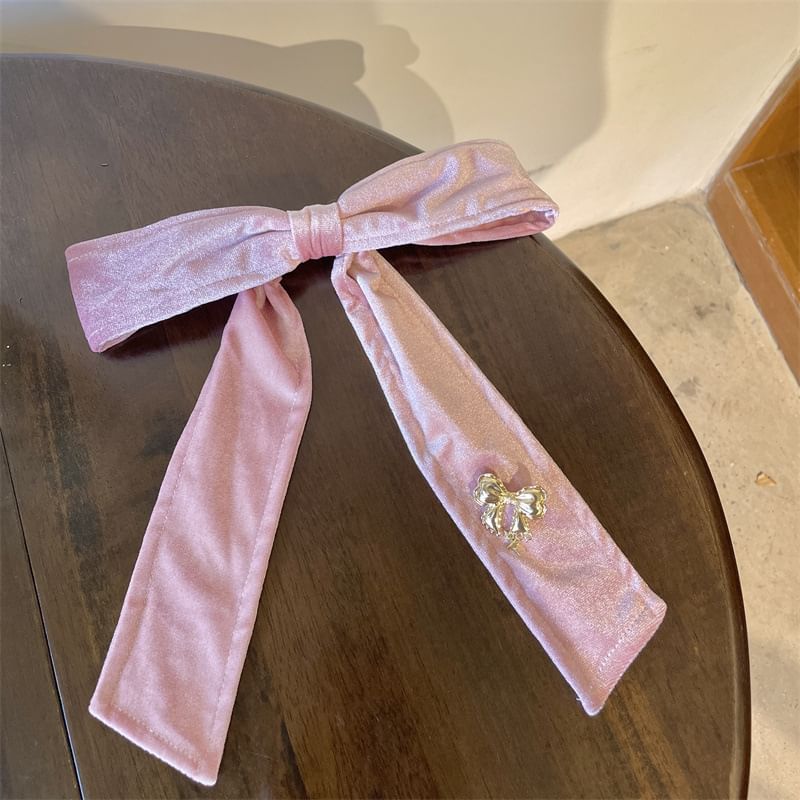 Velvet Bow Hair Clip