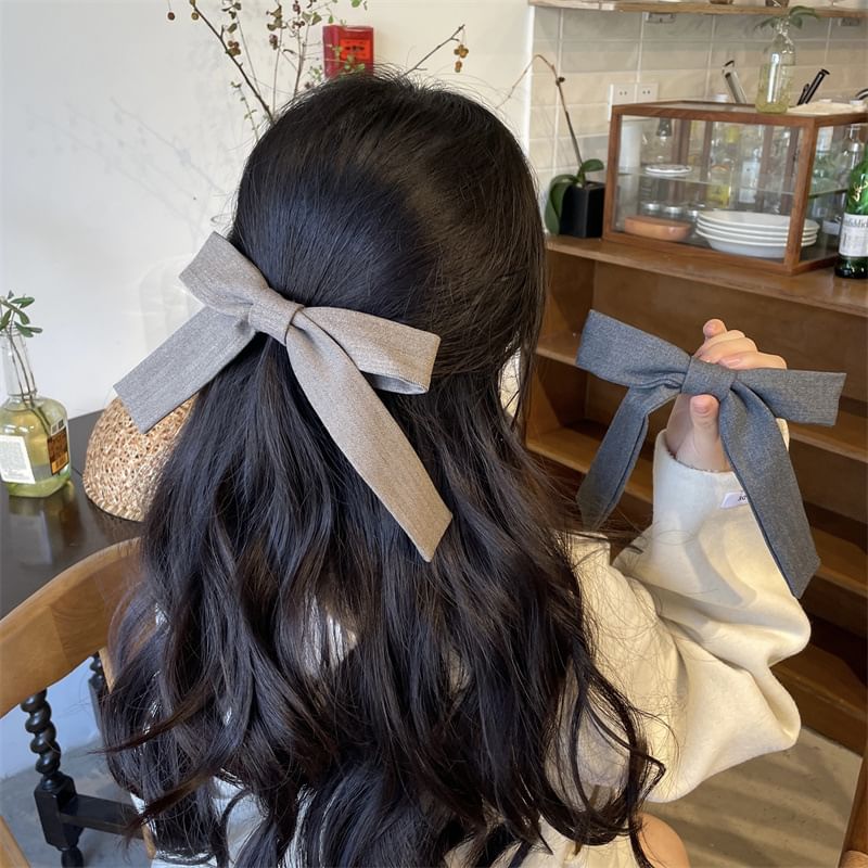 Fabric Bow Hair Clip