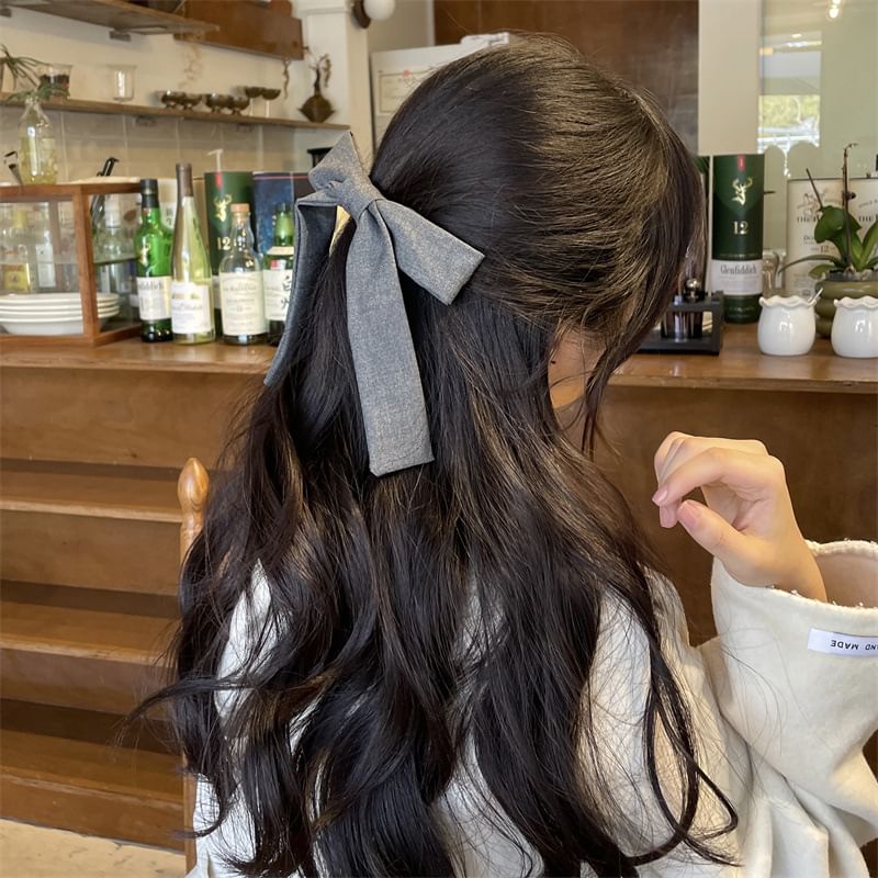 Fabric Bow Hair Clip