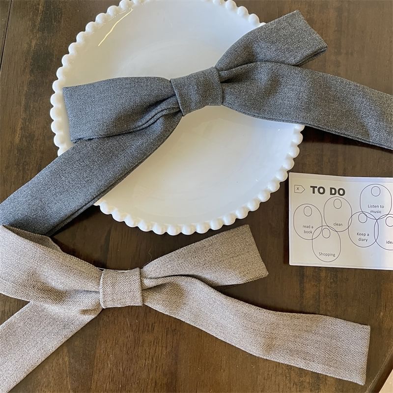 Fabric Bow Hair Clip