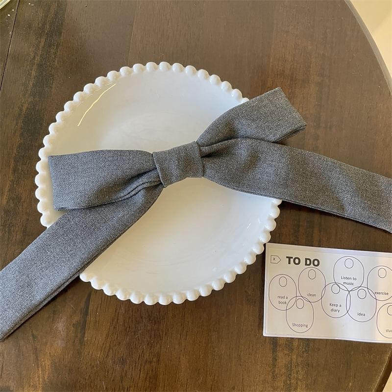 Fabric Bow Hair Clip