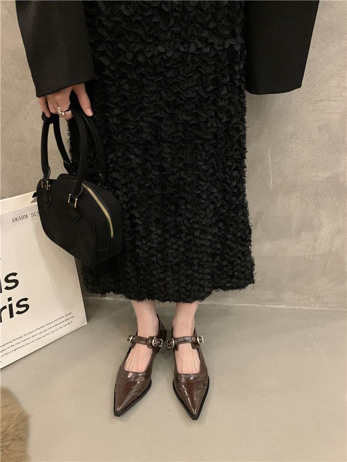 Shoes Paneled Mary Pointy Jane