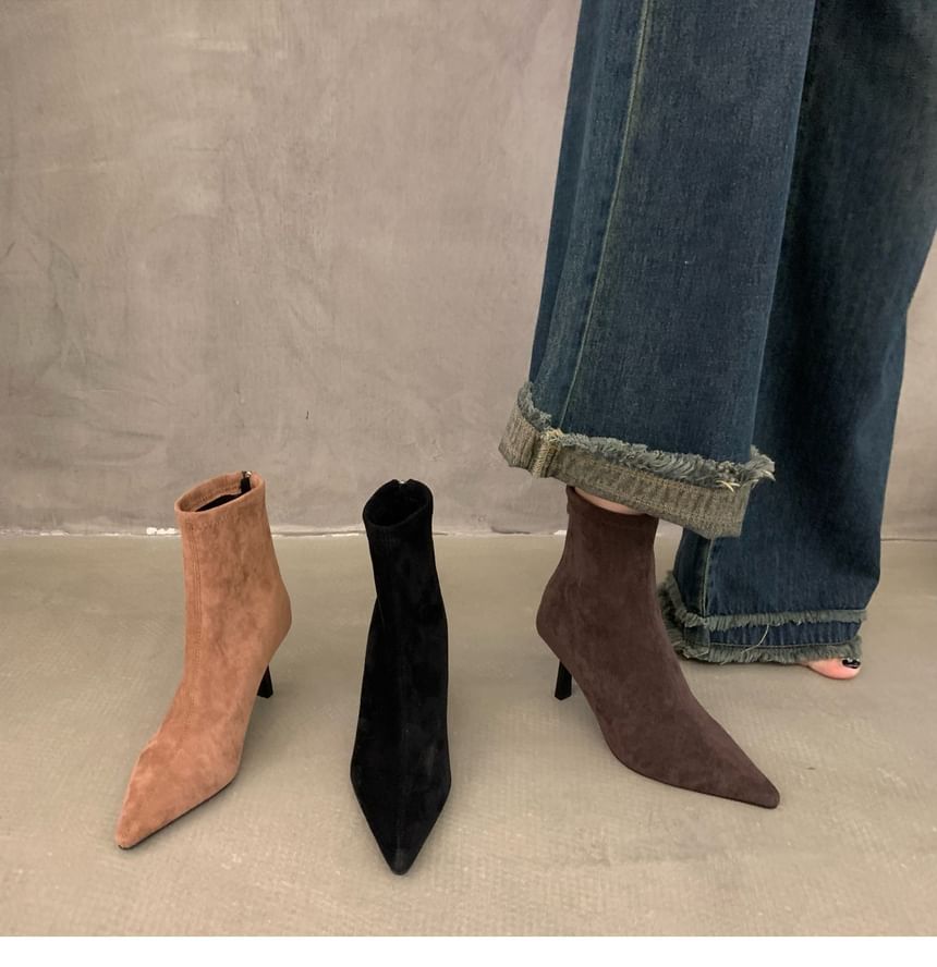 High Heel Boots Short Pointy