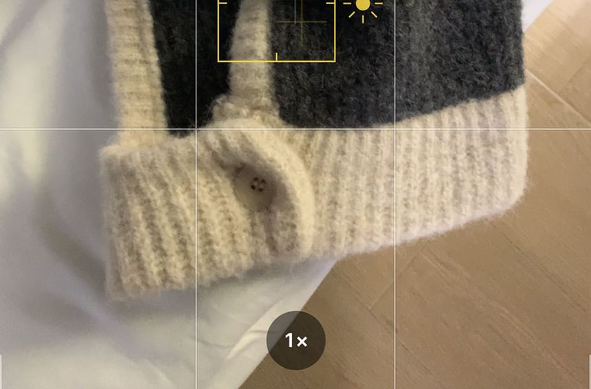 Two Balaclava Tone Knit Buttoned