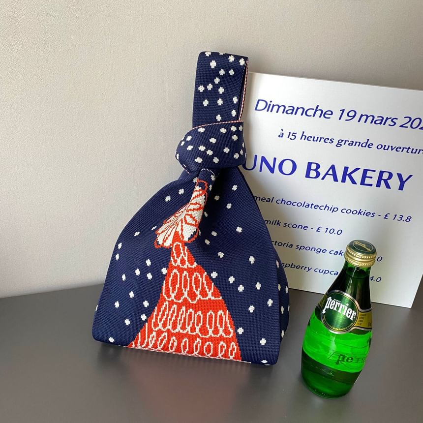 Designs ( Various Knit Small Christmas Tote ) Bag