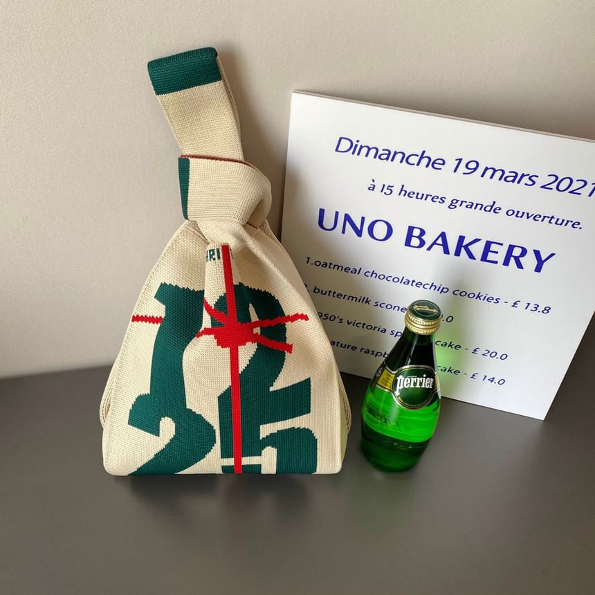 Designs ( Various Knit Small Christmas Tote ) Bag