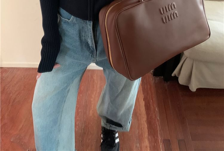 Sweater Zip Plain Slim-Fit