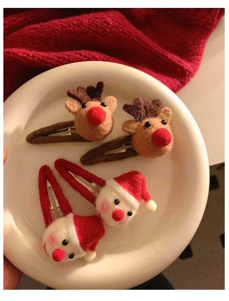 (Various Set Felting / Christmas Clip Hair Designs)
