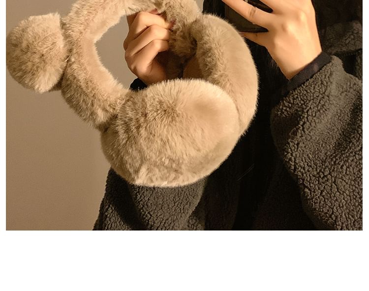 Chenille Ear Earmuffs Bear