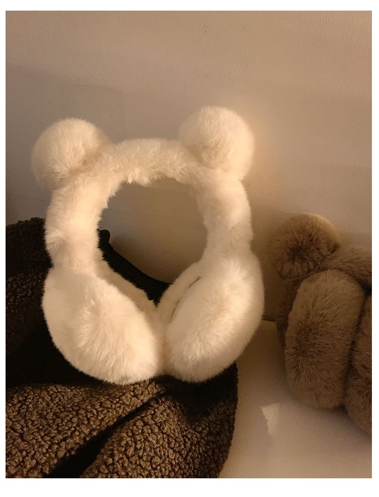 Chenille Ear Earmuffs Bear