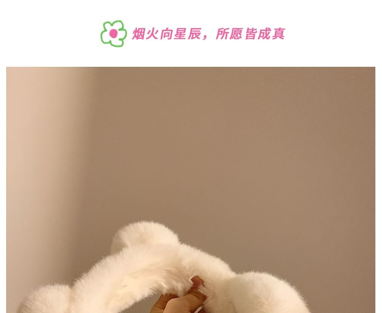 Chenille Ear Earmuffs Bear