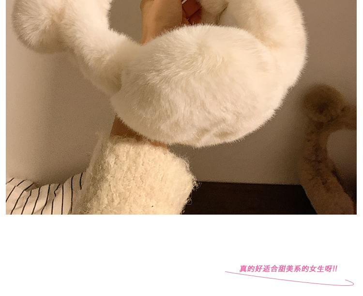 Chenille Ear Earmuffs Bear