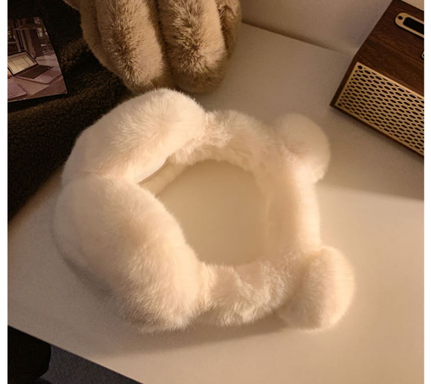 Chenille Ear Earmuffs Bear