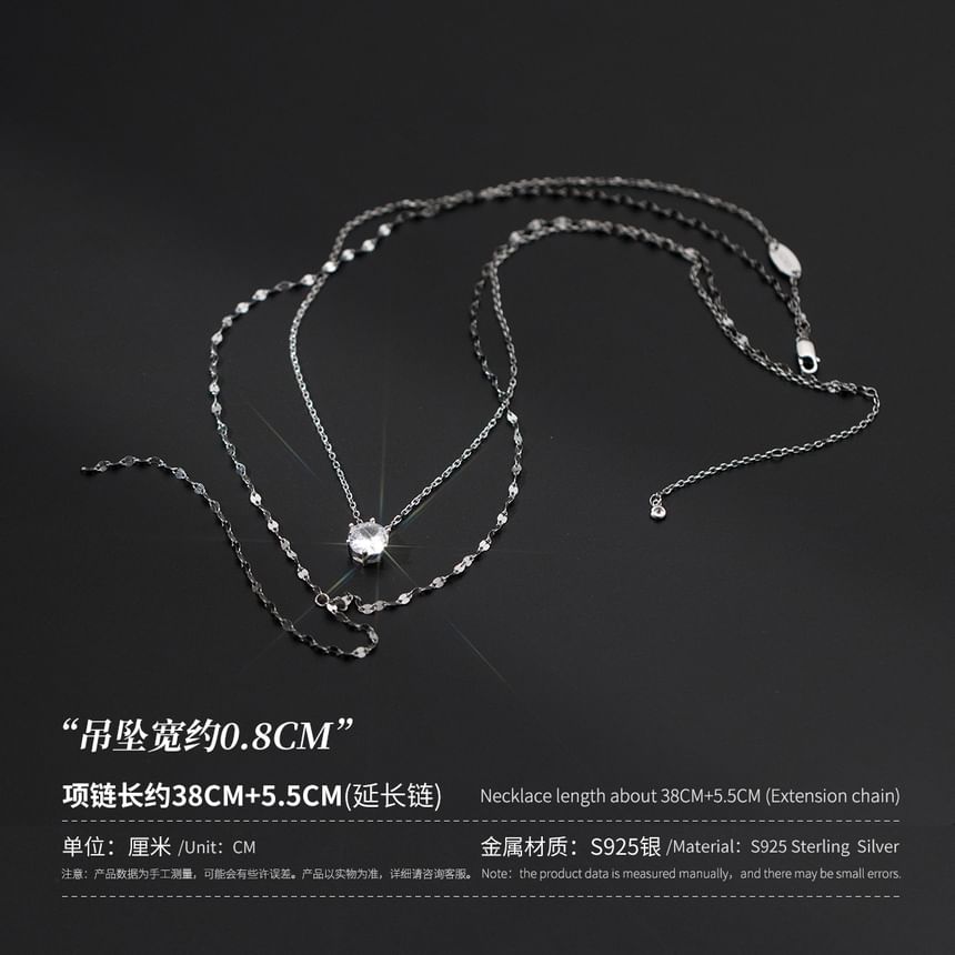 Rhinestone Lariat Necklace