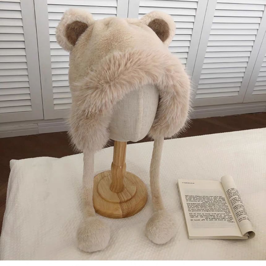 Ear Hat Fluffy Bear Bonnet