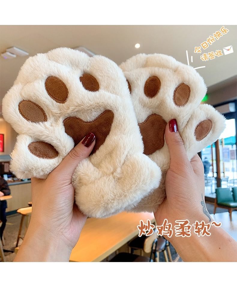 Gloves Fingerless Paw Cat