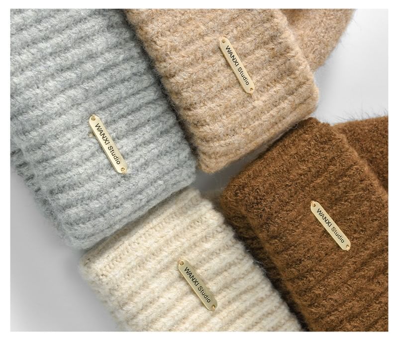 Beanie Plain Knit Casual