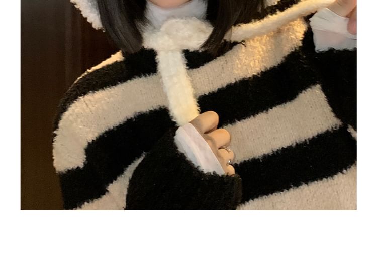 Ear Bonnet Chenille Hat Bear