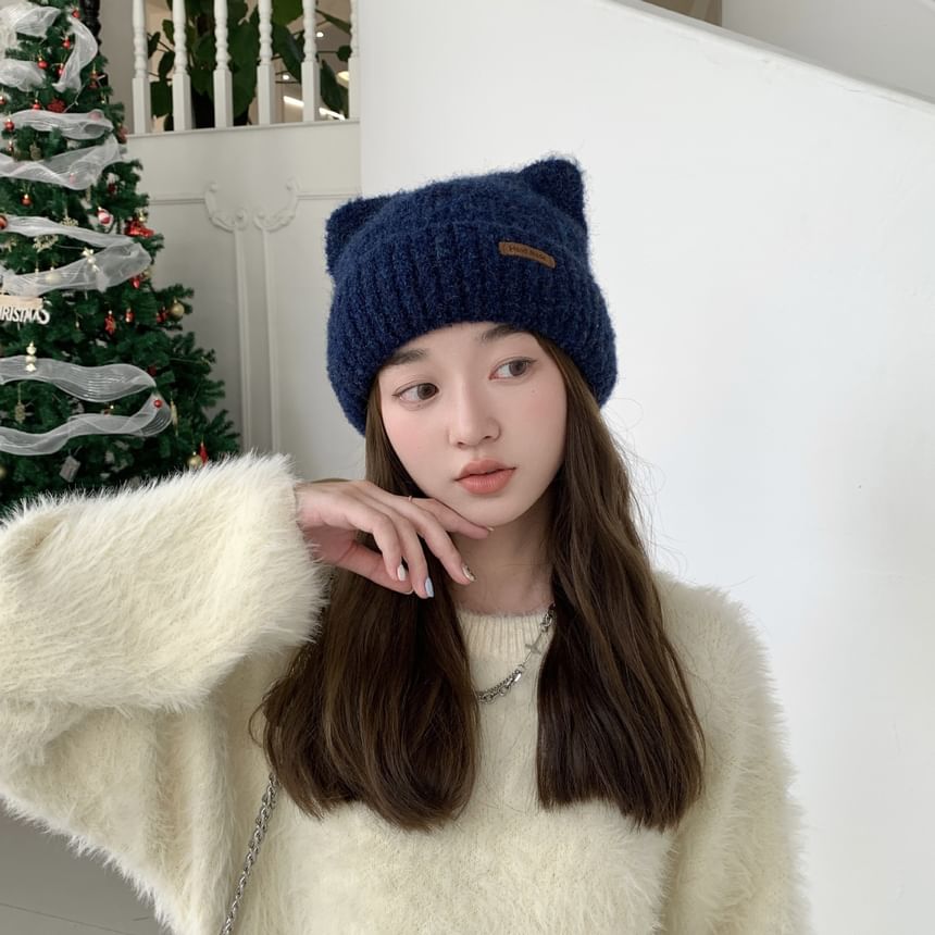 Knit Cat Ear Beanie