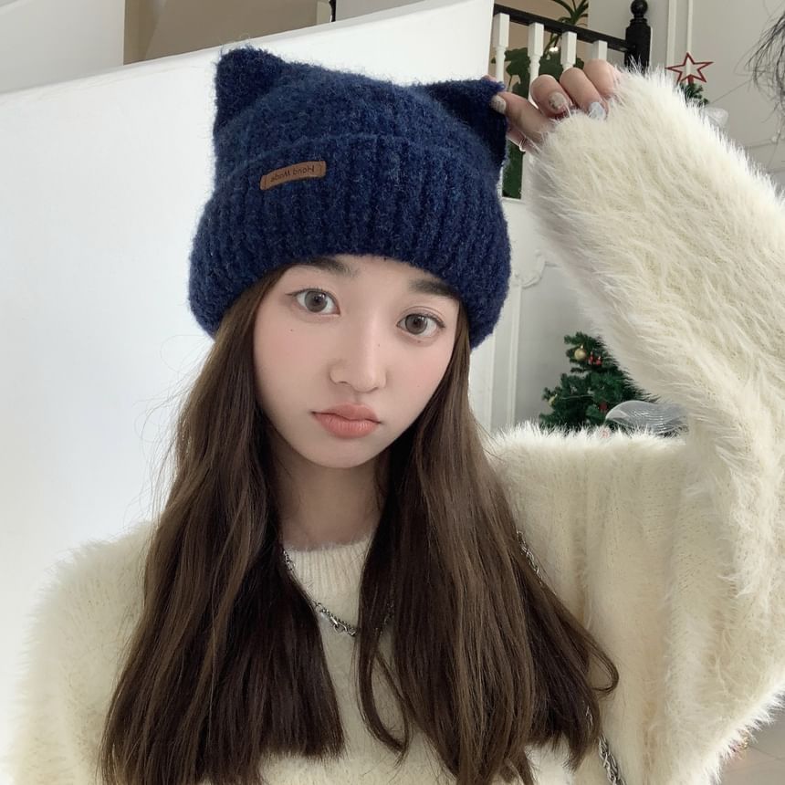 Knit Cat Ear Beanie