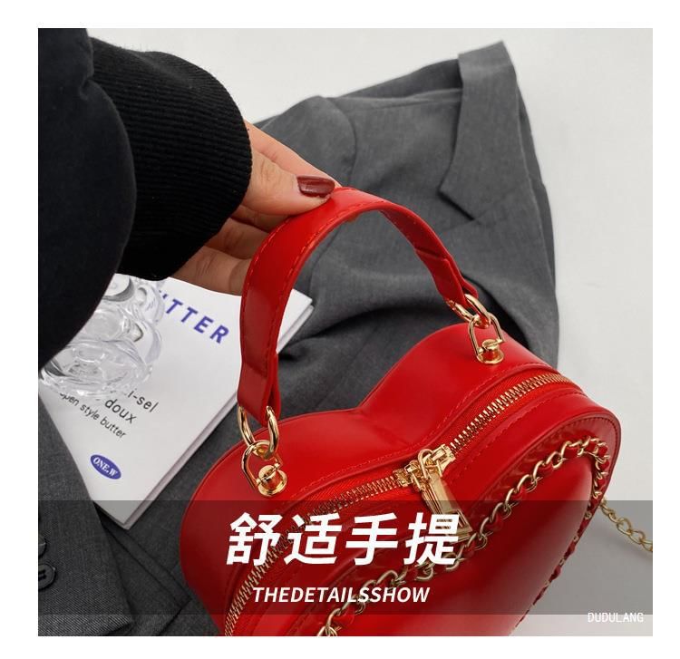 Heart Chained Crossbody Bag