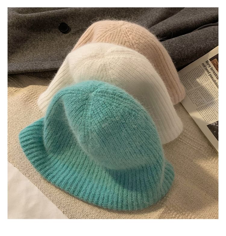 Plain Hat Knit Cloche