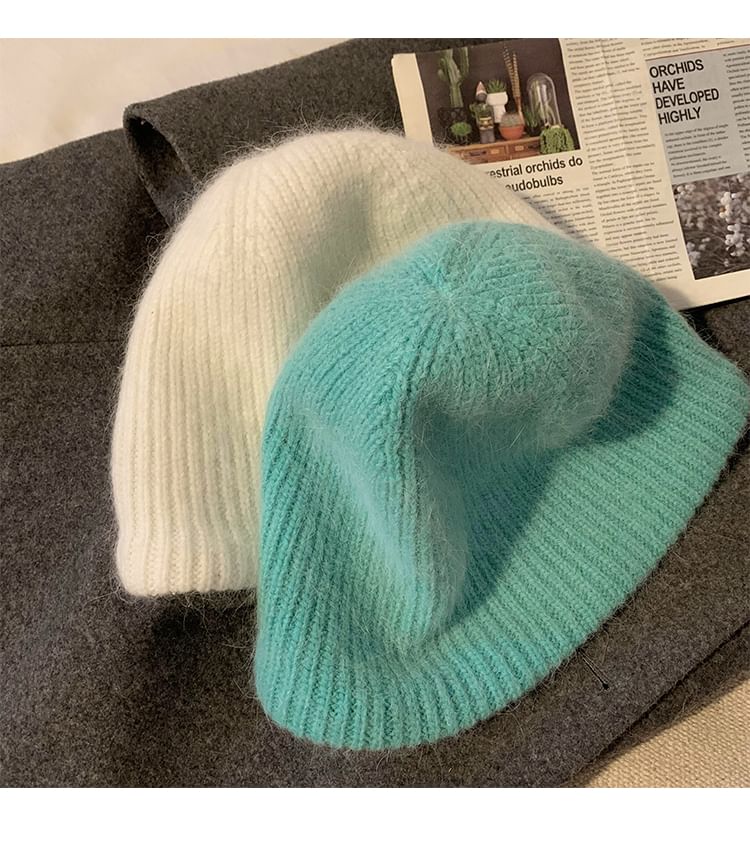 Plain Hat Knit Cloche