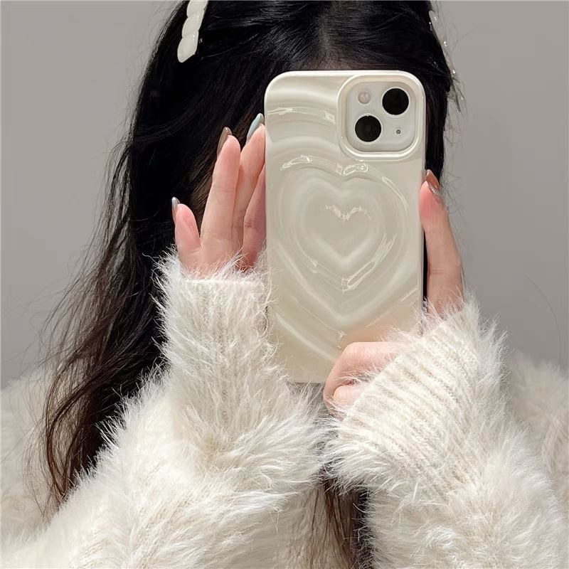 Heart Phone Case Textured
