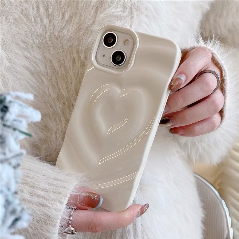Heart Phone Case Textured