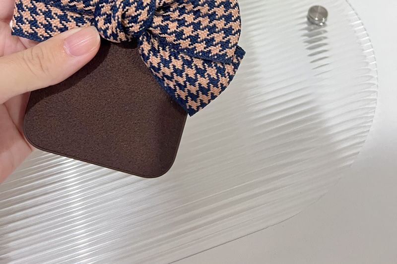Houndstooth Case Bow Phone