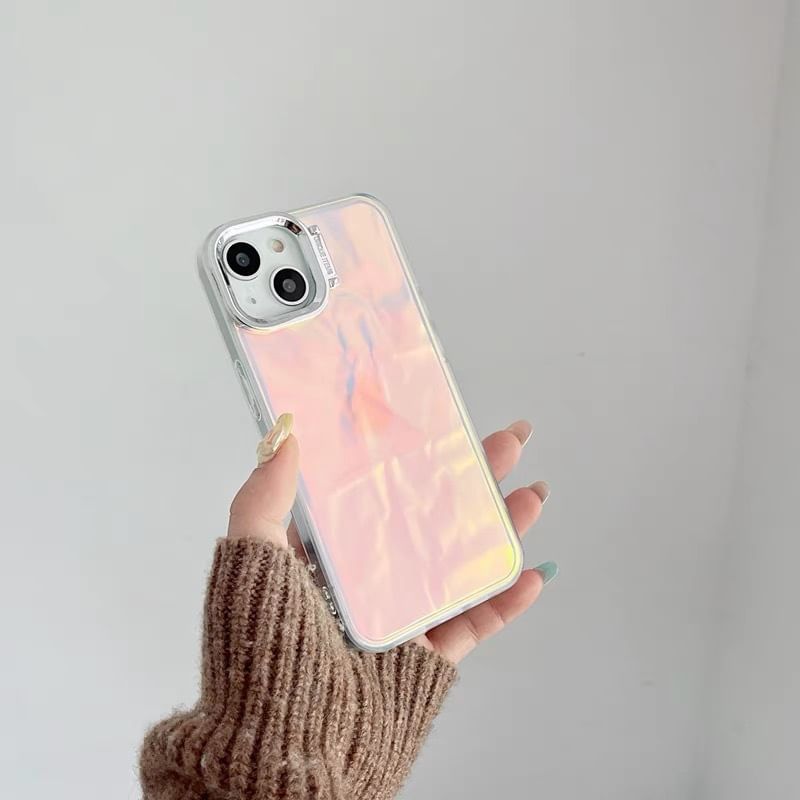 Phone Case Holographic Stand Textured