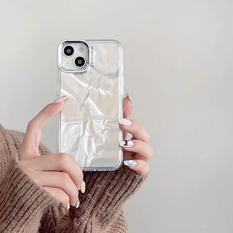 Phone Case Holographic Stand Textured