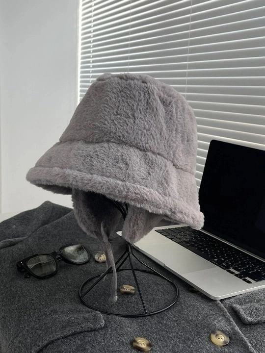 Plain Bucket Hat Fleece