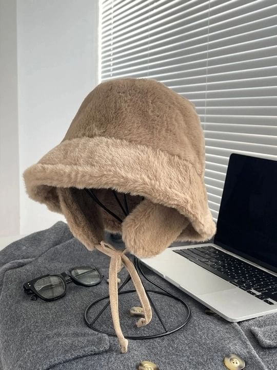 Plain Bucket Hat Fleece